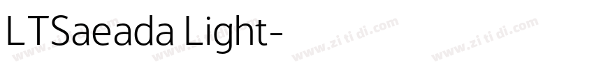 LTSaeada Light字体转换